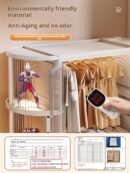 Simple wardrobe, home clothing storage cabinet, bedroom children's and adult wardrobe, storage cabinet, foldable for rental homes