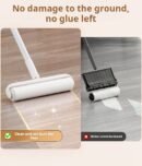 Hair Remover Roller Long Handle Large Size Hair Remover Bed Floor Dust Roller Hair Brush Tear-off Paper