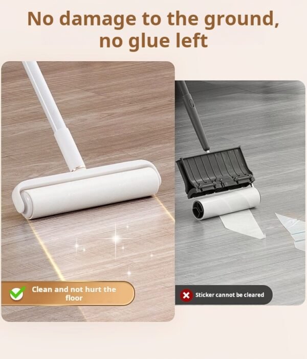 Hair Remover Roller Long Handle Large Size Hair Remover Bed Floor Dust Roller Hair Brush Tear-off Paper - Image 3