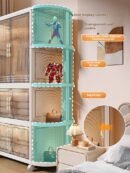 Simple wardrobe, home clothing storage cabinet, bedroom children's and adult wardrobe, storage cabinet, foldable for rental homes