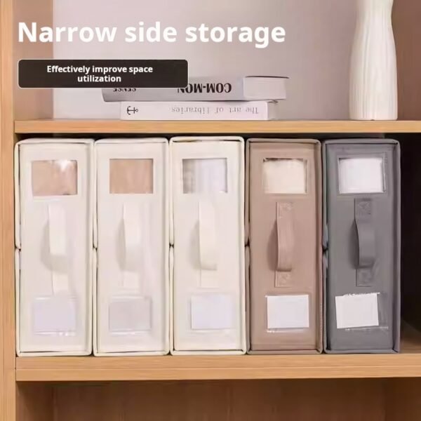 Special storage wardrobe for bed sheets and duvet covers, bedding set storage box, bed sheet and duvet cover storage box with viewing window (PACK OF 4) - Image 4