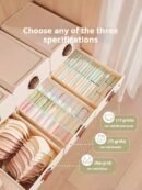 Underwear Storage Box Home Wardrobe Socks Underwear Drawer-Style Divided Organizer Box Three-in-One Wonder Tool (PACK OF 3)
