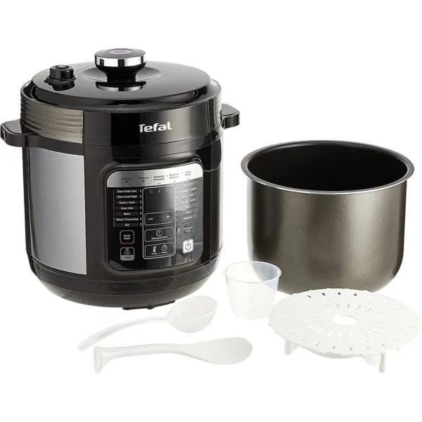 Tefal Home Chef Smart Electric Pressure Cooker 6L CY601 – Multicooker, 15 programmes, 12 cups, steam, slow cook, bake - Image 3