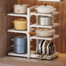 Kitchen storage rack, cookware storage rack, multi-functional multi-layer cabinet, sink, layered pot rack, storage