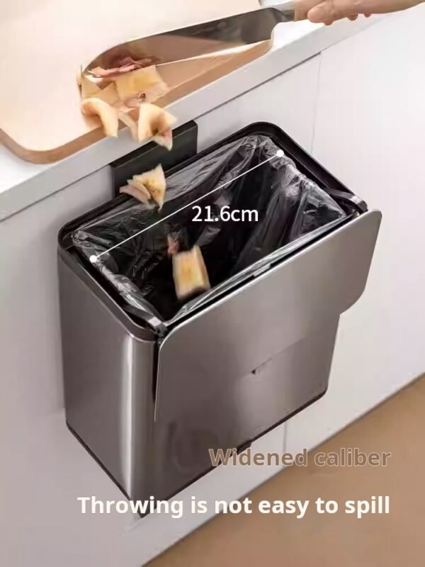 Kitchen Garbage Bin Home Kitchen 2025 New Model with Lid Wall-Mounted Specialized No-Bending Required - Image 3