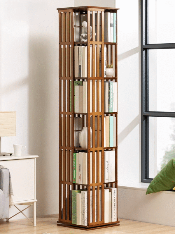 Rotating Bookcase Floor-standing Children's Storage Rack Bookcase Simple Baby Picture Book Storage Minimalist Home Use Student Multi-layer