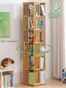 Rotating Bookcase Floor-standing Children's Storage Rack Bookcase Simple Baby Picture Book Storage Minimalist Home Use Student Multi-layer