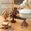 Solid Wood Insulated Placemat, Heat-Resistant Mat, Home Use High-Temperature Resistant Table Mat, Pot Mat, Cup Mat, Sand Pot Mat, Premium Quality (Pack of 3)