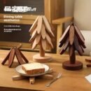 Solid Wood Insulated Placemat, Heat-Resistant Mat, Home Use High-Temperature Resistant Table Mat, Pot Mat, Cup Mat, Sand Pot Mat, Premium Quality (Pack of 3)