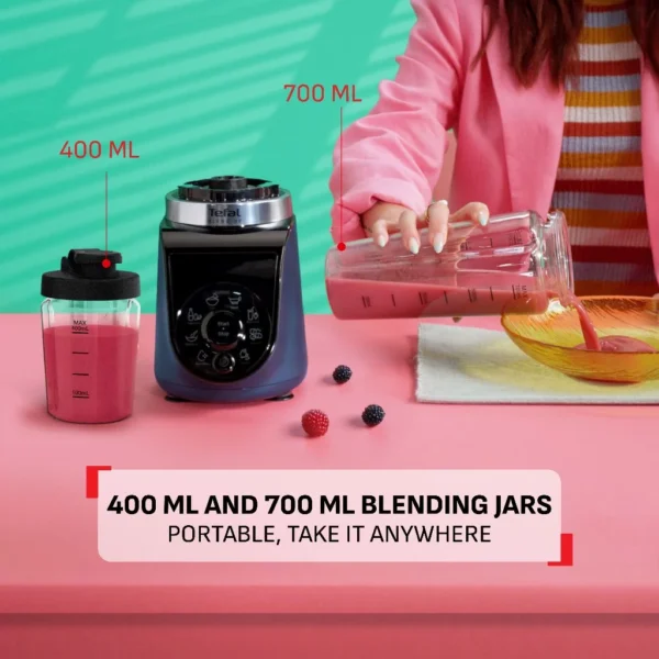 Tefal BlendUp Personal Blender BL19H4 – Removable blades, 2 dishwasher safe BPA-free Tritan jars, 1000W, 8 auto programs - Image 7