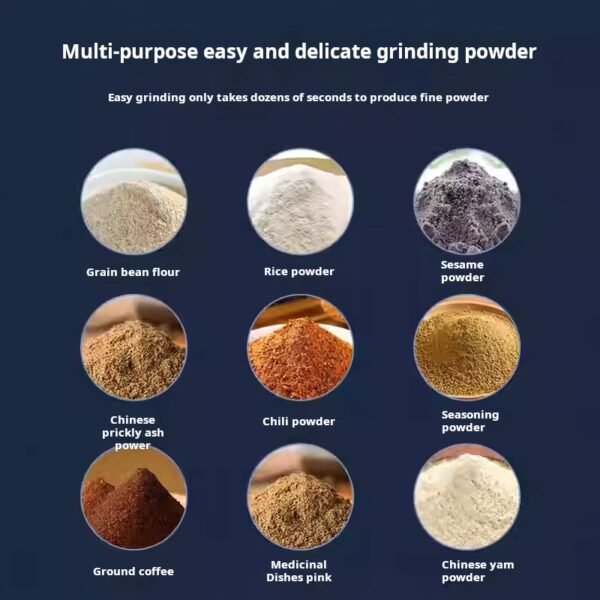 Kitchen-specific mini grinder, grinding machine, household crusher, ultra-fine multi-functional grain and cereal powder maker - Image 3